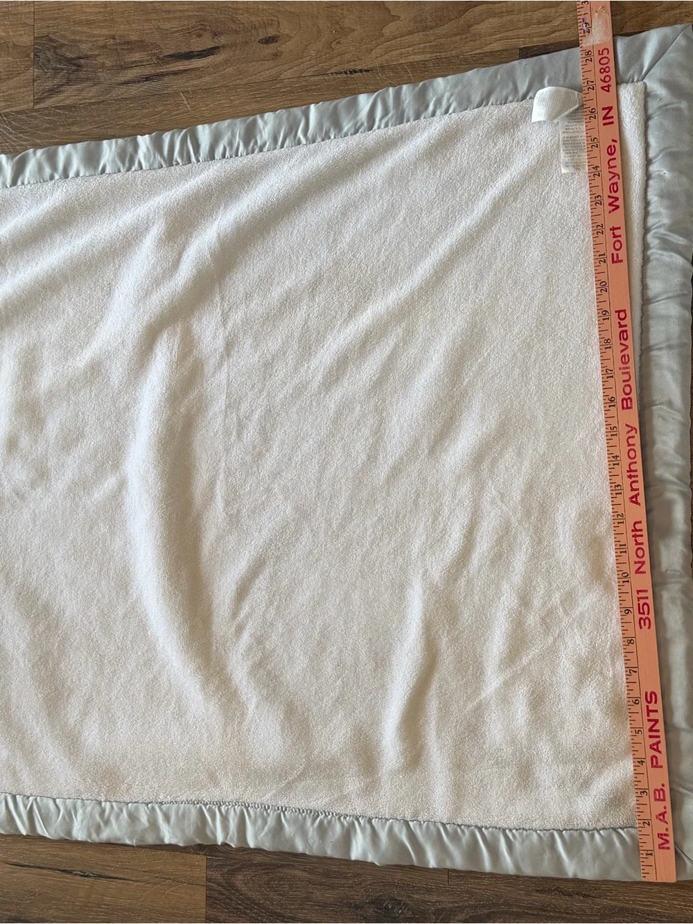 Wendy Bellissimo Gray stars blue Baby Blanket with Fox Embroidery - I Love You